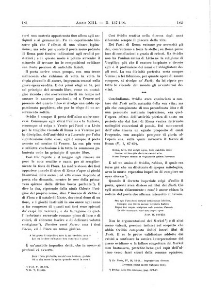 Atene e Roma bullettino della società italiana della diffusione e l'incoraggiamento degli studi classici