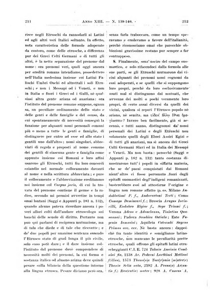 Atene e Roma bullettino della società italiana della diffusione e l'incoraggiamento degli studi classici