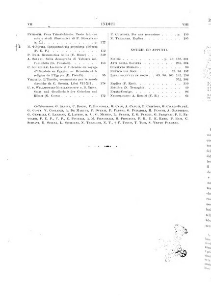 Atene e Roma bullettino della società italiana della diffusione e l'incoraggiamento degli studi classici