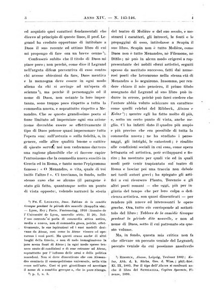 Atene e Roma bullettino della società italiana della diffusione e l'incoraggiamento degli studi classici