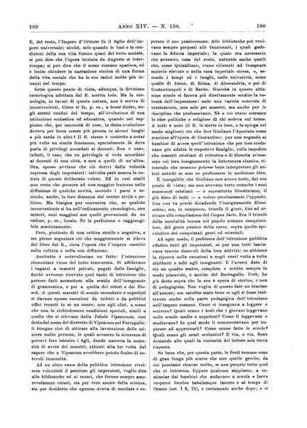 Atene e Roma bullettino della società italiana della diffusione e l'incoraggiamento degli studi classici