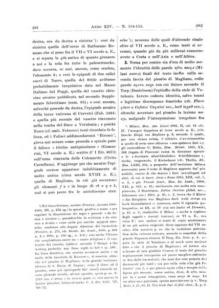 Atene e Roma bullettino della società italiana della diffusione e l'incoraggiamento degli studi classici