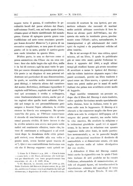 Atene e Roma bullettino della società italiana della diffusione e l'incoraggiamento degli studi classici