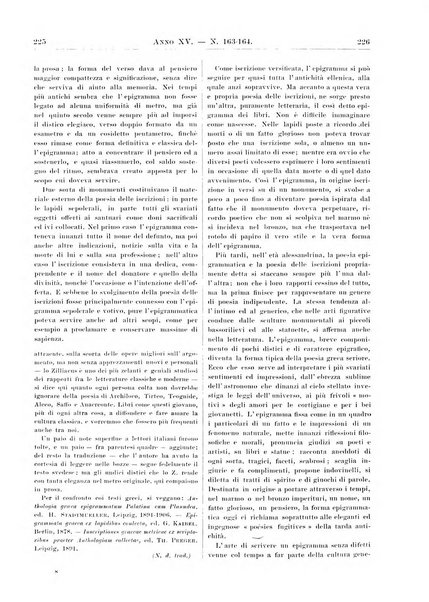 Atene e Roma bullettino della società italiana della diffusione e l'incoraggiamento degli studi classici