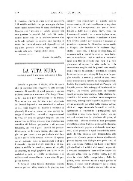 Atene e Roma bullettino della società italiana della diffusione e l'incoraggiamento degli studi classici