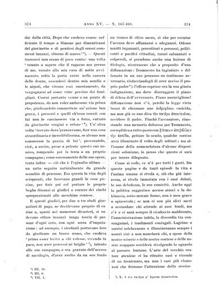 Atene e Roma bullettino della società italiana della diffusione e l'incoraggiamento degli studi classici