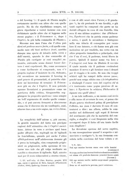 Atene e Roma bullettino della società italiana della diffusione e l'incoraggiamento degli studi classici