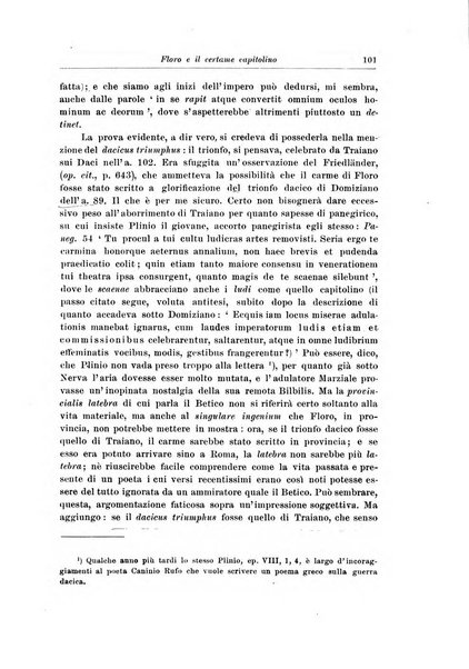 Atene e Roma bullettino della società italiana della diffusione e l'incoraggiamento degli studi classici