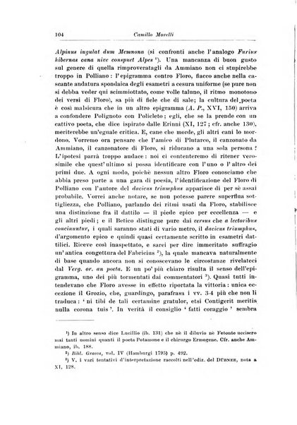 Atene e Roma bullettino della società italiana della diffusione e l'incoraggiamento degli studi classici