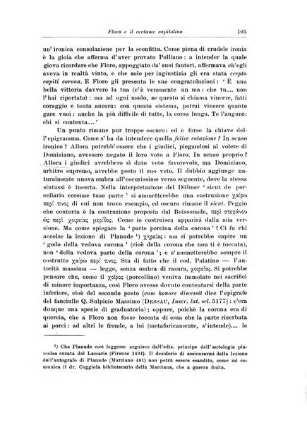 Atene e Roma bullettino della società italiana della diffusione e l'incoraggiamento degli studi classici