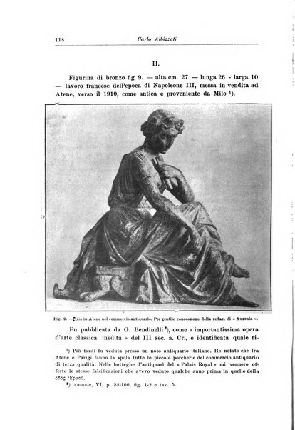 Atene e Roma bullettino della società italiana della diffusione e l'incoraggiamento degli studi classici