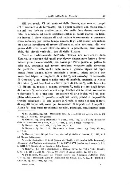 Atene e Roma bullettino della società italiana della diffusione e l'incoraggiamento degli studi classici