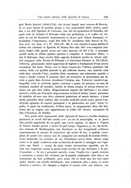 Atene e Roma bullettino della società italiana della diffusione e l'incoraggiamento degli studi classici