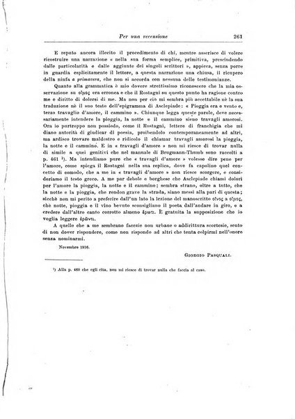 Atene e Roma bullettino della società italiana della diffusione e l'incoraggiamento degli studi classici