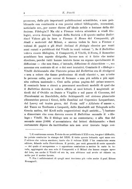 Atene e Roma bullettino della società italiana della diffusione e l'incoraggiamento degli studi classici