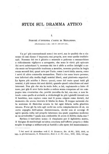 Atene e Roma bullettino della società italiana della diffusione e l'incoraggiamento degli studi classici