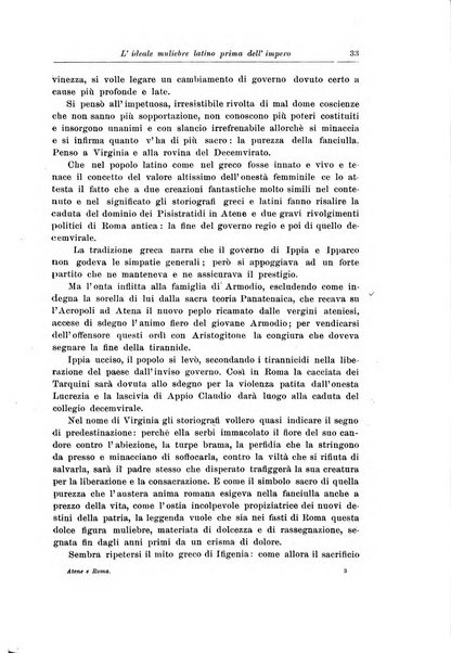 Atene e Roma bullettino della società italiana della diffusione e l'incoraggiamento degli studi classici