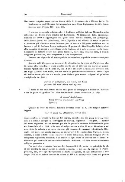 Atene e Roma bullettino della società italiana della diffusione e l'incoraggiamento degli studi classici