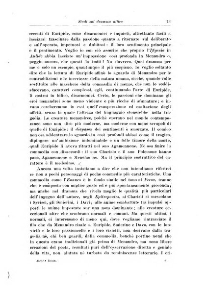 Atene e Roma bullettino della società italiana della diffusione e l'incoraggiamento degli studi classici