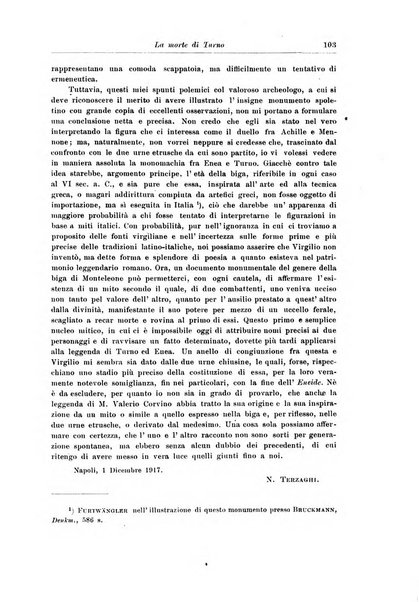 Atene e Roma bullettino della società italiana della diffusione e l'incoraggiamento degli studi classici