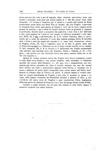 Atene e Roma bullettino della società italiana della diffusione e l'incoraggiamento degli studi classici