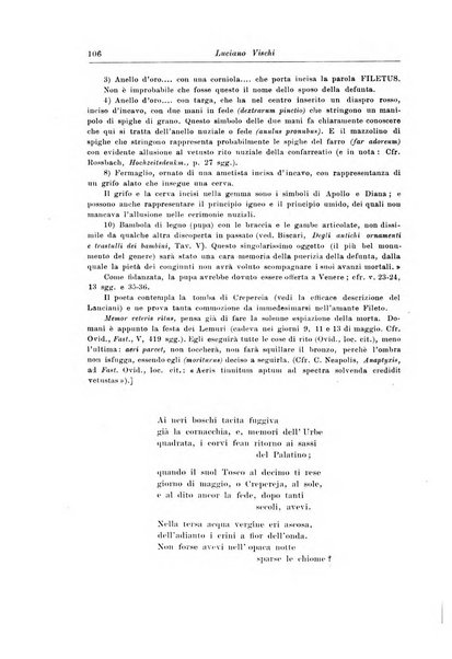 Atene e Roma bullettino della società italiana della diffusione e l'incoraggiamento degli studi classici