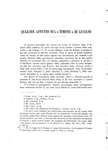 Atene e Roma bullettino della società italiana della diffusione e l'incoraggiamento degli studi classici