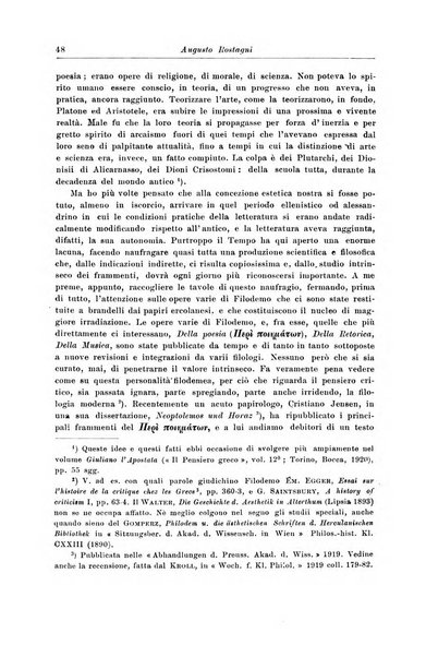 Atene e Roma bullettino della società italiana della diffusione e l'incoraggiamento degli studi classici