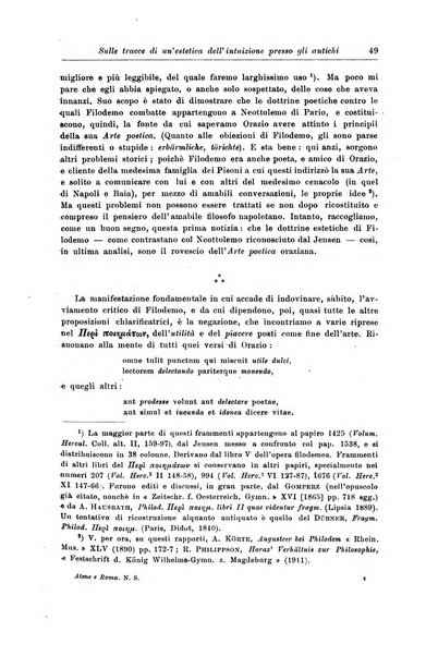 Atene e Roma bullettino della società italiana della diffusione e l'incoraggiamento degli studi classici