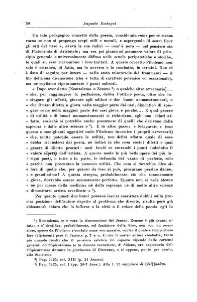 Atene e Roma bullettino della società italiana della diffusione e l'incoraggiamento degli studi classici