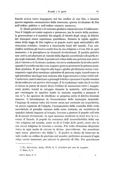 Atene e Roma bullettino della società italiana della diffusione e l'incoraggiamento degli studi classici