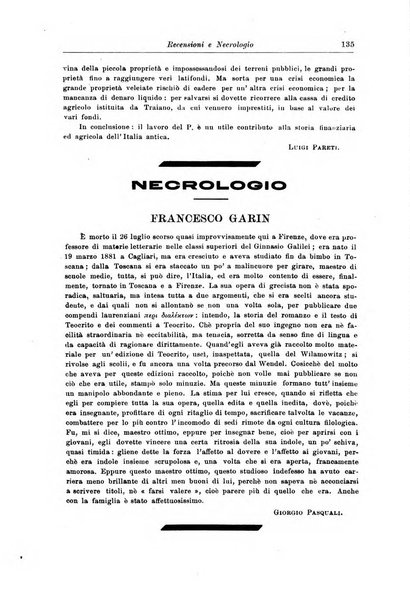 Atene e Roma bullettino della società italiana della diffusione e l'incoraggiamento degli studi classici