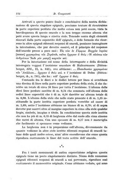 Atene e Roma bullettino della società italiana della diffusione e l'incoraggiamento degli studi classici