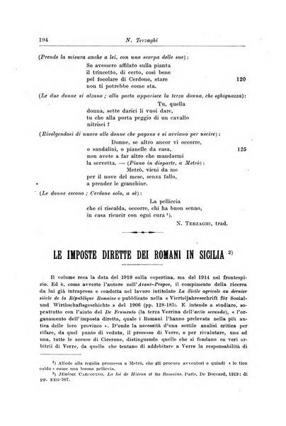 Atene e Roma bullettino della società italiana della diffusione e l'incoraggiamento degli studi classici