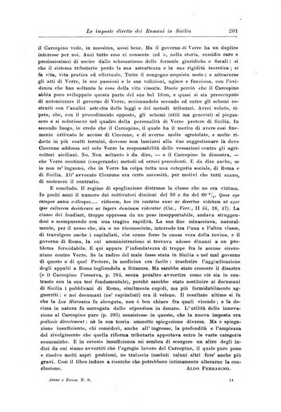 Atene e Roma bullettino della società italiana della diffusione e l'incoraggiamento degli studi classici