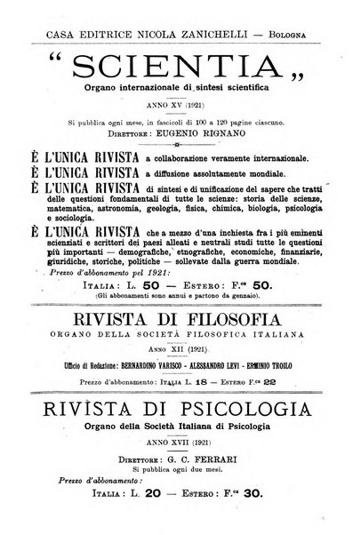 Atene e Roma bullettino della società italiana della diffusione e l'incoraggiamento degli studi classici