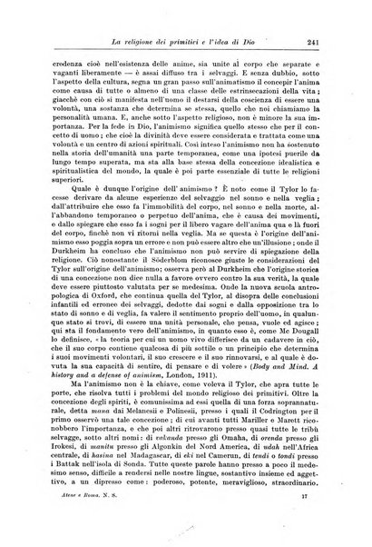 Atene e Roma bullettino della società italiana della diffusione e l'incoraggiamento degli studi classici