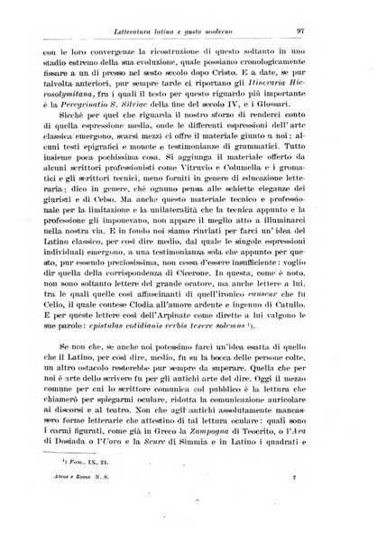 Atene e Roma bullettino della società italiana della diffusione e l'incoraggiamento degli studi classici