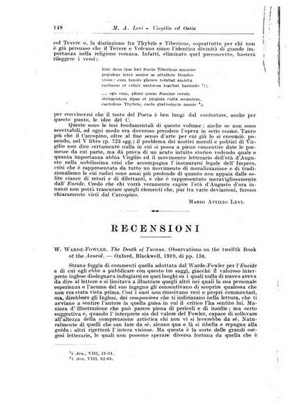 Atene e Roma bullettino della società italiana della diffusione e l'incoraggiamento degli studi classici