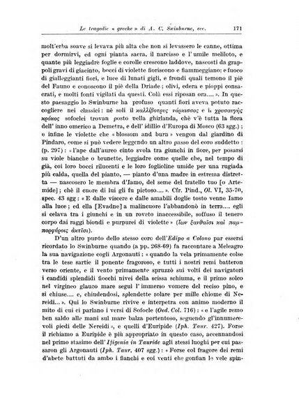 Atene e Roma bullettino della società italiana della diffusione e l'incoraggiamento degli studi classici