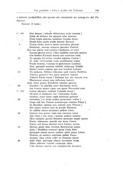 Atene e Roma bullettino della società italiana della diffusione e l'incoraggiamento degli studi classici