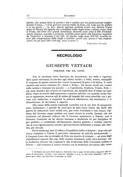 Atene e Roma bullettino della società italiana della diffusione e l'incoraggiamento degli studi classici