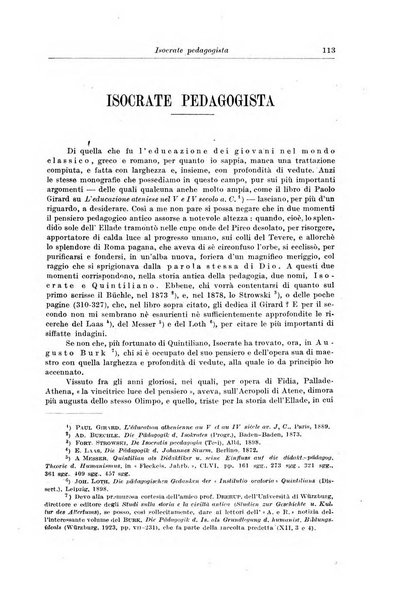 Atene e Roma bullettino della società italiana della diffusione e l'incoraggiamento degli studi classici