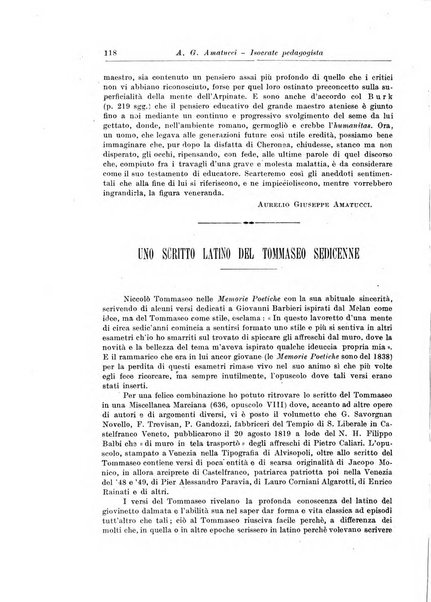 Atene e Roma bullettino della società italiana della diffusione e l'incoraggiamento degli studi classici