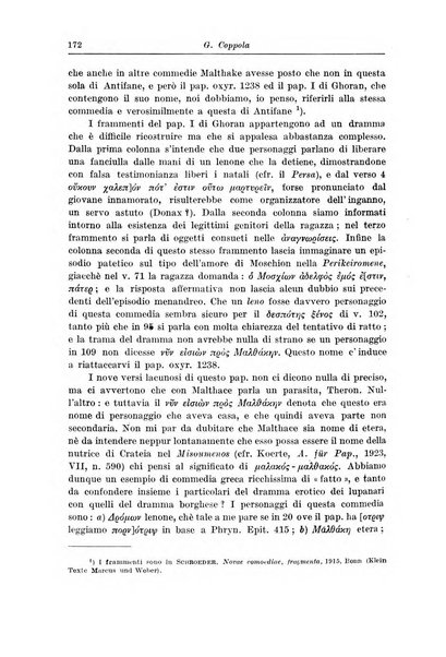 Atene e Roma bullettino della società italiana della diffusione e l'incoraggiamento degli studi classici