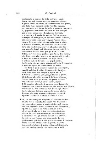 Atene e Roma bullettino della società italiana della diffusione e l'incoraggiamento degli studi classici