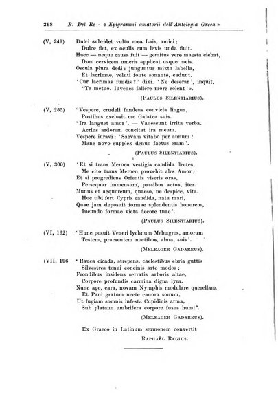 Atene e Roma bullettino della società italiana della diffusione e l'incoraggiamento degli studi classici