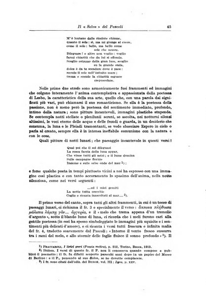 Atene e Roma bullettino della società italiana della diffusione e l'incoraggiamento degli studi classici