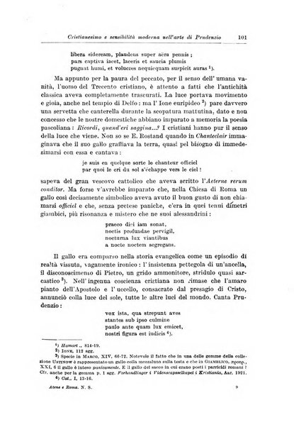 Atene e Roma bullettino della società italiana della diffusione e l'incoraggiamento degli studi classici