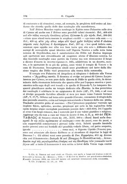 Atene e Roma bullettino della società italiana della diffusione e l'incoraggiamento degli studi classici